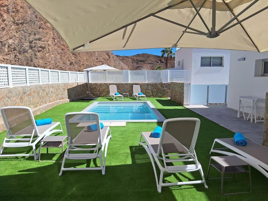 Malibu Mogan Secret Pool Villa - Piscina Privada Y Climatizada - Exclusive Heated Pool La Playa de Tauro Exterior foto